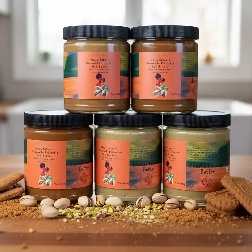 Biscoff Pistachio Butter - 16 oz Creamy Spread with Unique Flavor Profile