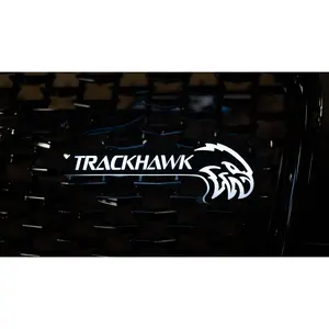 Habibis Carbon Flow Series Track Hawk Front Emblem Lights Full RGB Chasing Modes App Controlled Weather Resistant OEM Fit Plug and Play