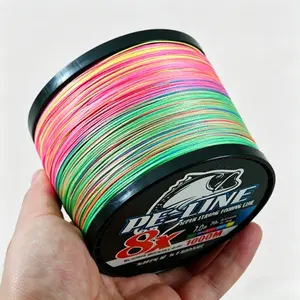 8 Strand Raw PE Braided Line, 300M/500M/1000M High Strength Lure Fishing Main Line, Heavy Duty Anchor Fishing Line