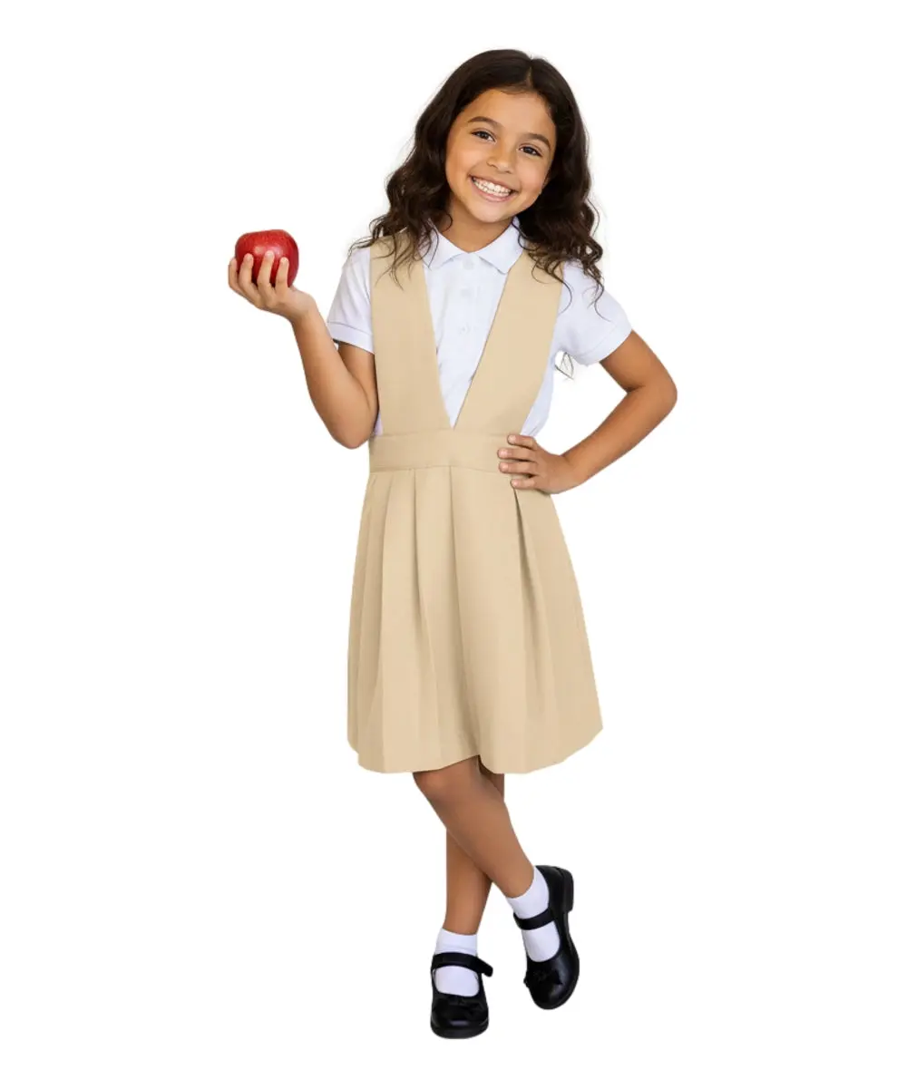 Pleated Uniform Jumper Navy and Khaki  GUJ10