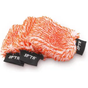 Microfiber Wash Mitt, 3Pcs Sponge Glove Wrapped in Soft, Plush Fiber Cloth Material, Safe Washing with Any Soap, Bucket, Foam Gun, Foam Cannon, Other Cleaning Supplies