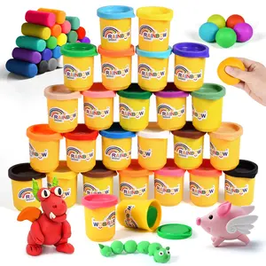 Colorful Clay Handmade Creative Craft Kit Burger Kitchen Molds Non-Toxic Wheat Mud Educational Toy Suitable for 3+, Fun Creative Play