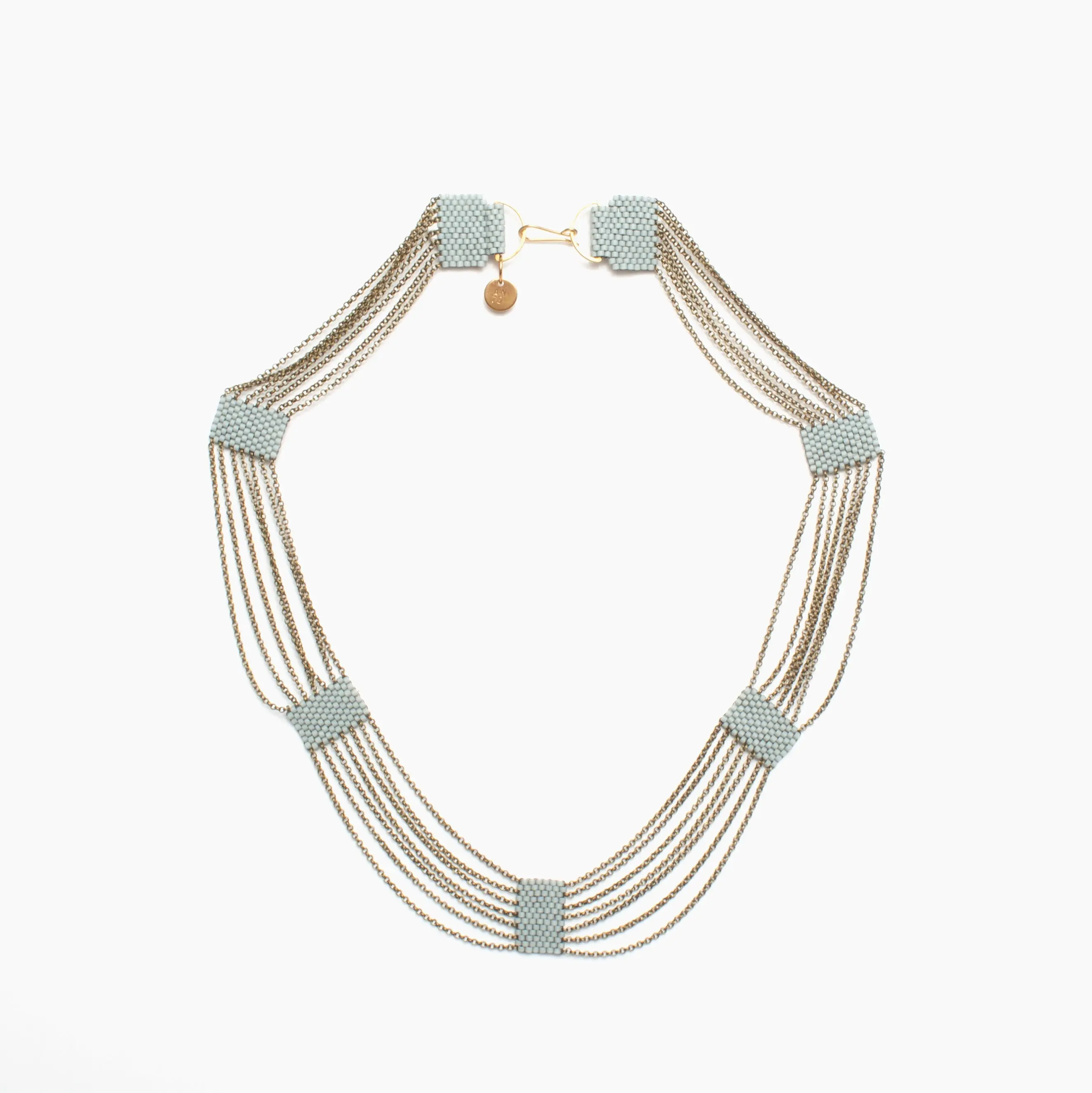Eternity Necklace in Blue Grey