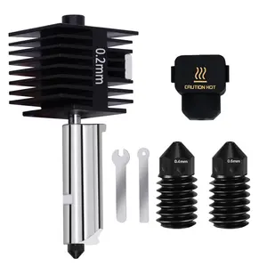 Upgrade Hotend Kit for  A1/A1 Mini, Hot End Assembly 0.2/0.4/0.6mm Hardened Steel Nozzle & Silicone Sock for Bambu Lab 3D Printer Part