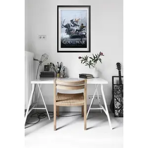 [Sale off up to 40%]-[FREE-SHIP] God of War Ragnarök Game Poster - Official Book Art Kratos - Atreus and Freya - High Quality Prints