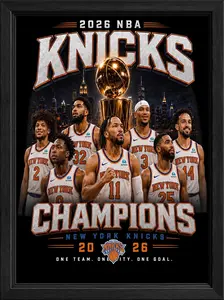 New York Knicks 2026 NBA Champions Poster, Digital Print Art with Deep Contrast, Home Decor for Kid Room, Classroom