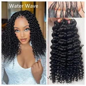 Lockbraids Crochet Human Hair for Miracle Knots & Mini Twists Feather Crochet Human Hair for Boho Braids Knotless Pre-separated,50strands/56-60g for each Bundle,Full Head 4 to 5 Bundles Recommented#Tiktokshop #Miracleknots #Crochetbraids #Protectivestyles