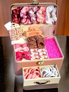 1174pcs/Set Of Pink Hair Accessories, Including Hair Clips, Bow Hair Clips, Headbands, Rubber Bands, And Headbands - Suitable For Both Women And Girls, Basic Daily Hairstyle Essentials - An Excellent Gift.