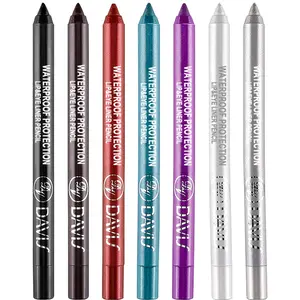 7-Color Matte & Metallic Glitter Eyeliner Set - Multi-Function Eye Shadow & Lip Liner Pencils, Smooth Creamy Blendable Eye Makeup Kit for Novices & Professionals