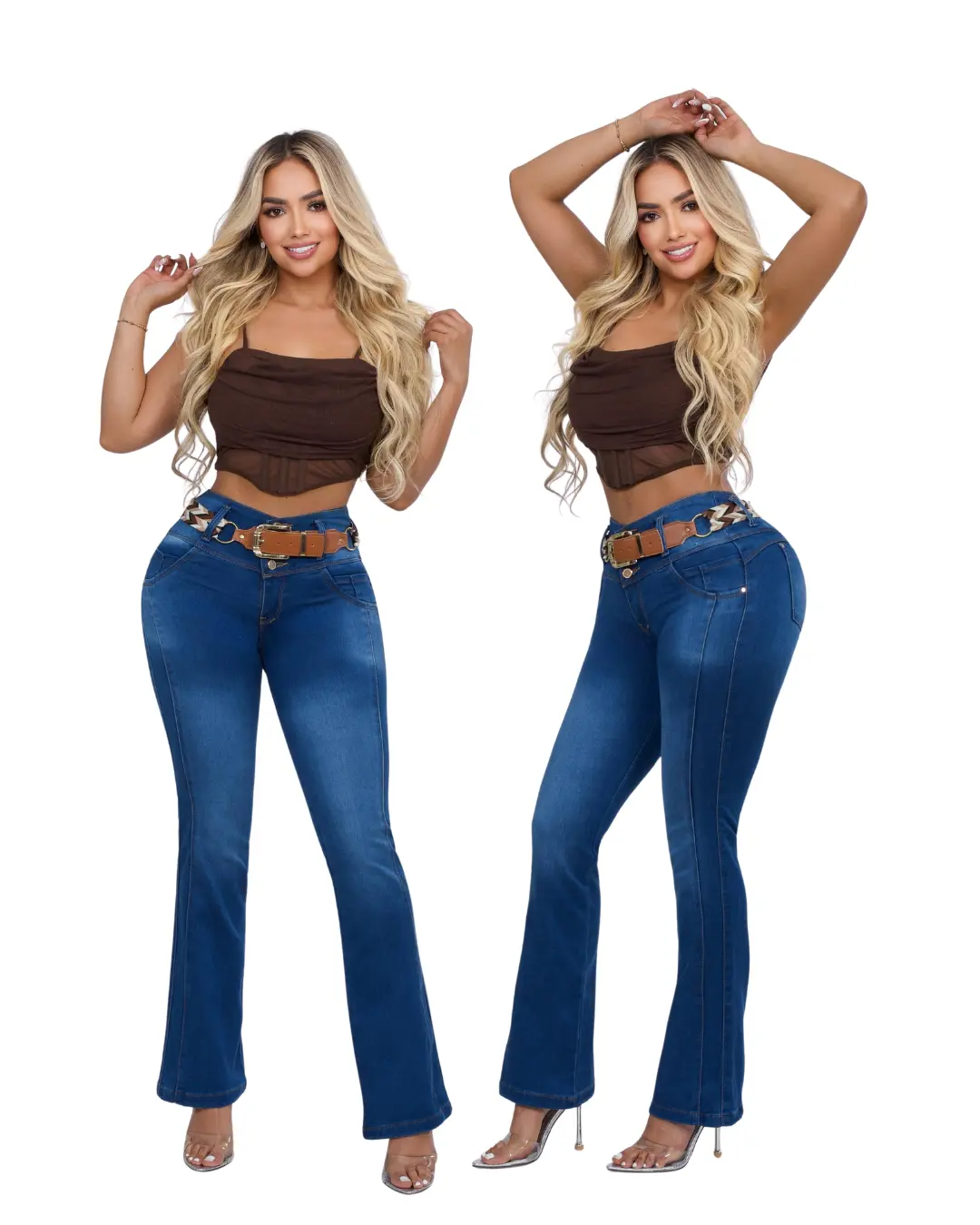 Colombian Jeans for Women - Perfect Fit Latinas, Stretch Fabric, High Waist Design, Ideal for Casual & Modern Looks, Womenswear Bottoms