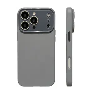 (Case & Nova.) Matte Liquid Silicone Phone Case with Integrated Lens Protector, Compatible with iPhone 17 Pro Max, 16, 15, 14, 13, 12, Shockproof Soft Protective Cover Rustic beautiful Pink Casing