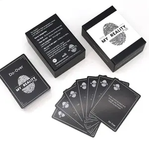 My Reality Card Game - Question Card Game for Real Raw and Meaningful Conversations - Black and White Design - Fun Group Game for Ages 16+ - Enhances Communication and Empathy