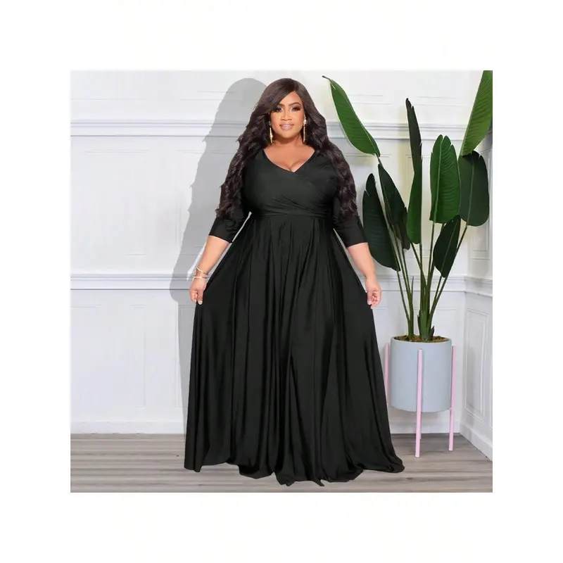 Plus size midi black party dress - TikTok Shop Plus size midi black party dress - TikTok Shop