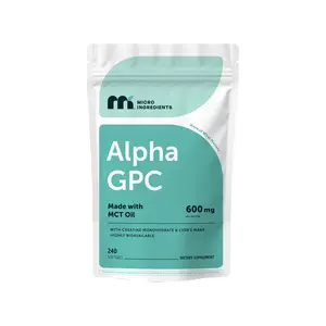 Micro Ingredients Alpha GPC 600mg with MCT Oil, 240 Softgels