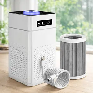 Large Room Air Purifier With Filter, Up To 1291 Sqft Indoor Air Purifier Filter For Smoke, Allergies, Pet Dander Odour Air Cleaner 34dB Quiet Air Purifier For Bedrooms And Home USB Power, mothersdaygift#Summervibes
