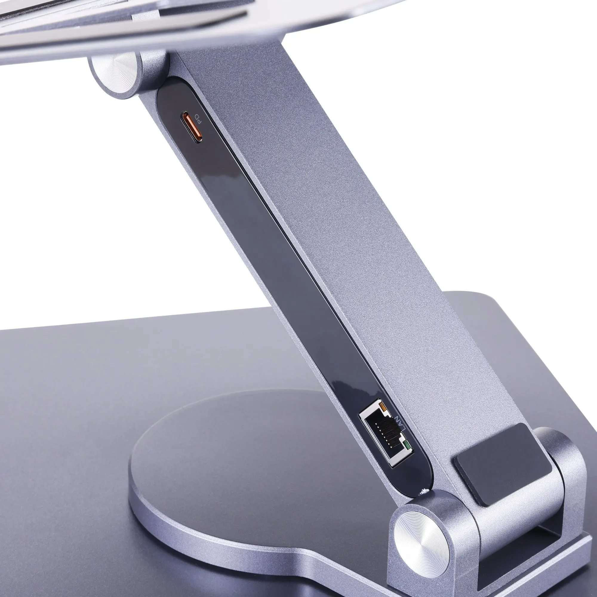Griffin The Rotator Laptop Stand with Built-in 6-in-1 USB-C Hub ...