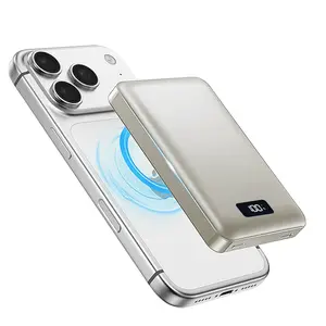 Magnetic Power Bank, 10000mAh Wireless Portable Charger with LED Display, 20W PD Fast Charging Battery Pack for iPhone 17/16/15/14/13/12, iWatch SE, Travel Essential Charging accessories