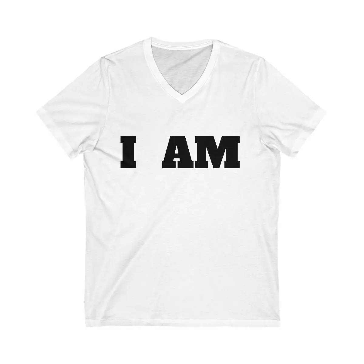 Unisex Jersey Short Sleeve V-Neck Tee
