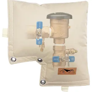 Backflow Preventer Cover, Backflow  Vacuum Breaker Covers for Winter, Insulated Cover Pouch for Irrigation Sprinkler Backflow Valve, Outdoor Faucet Covers for Snow or Sun Exposure - Beige