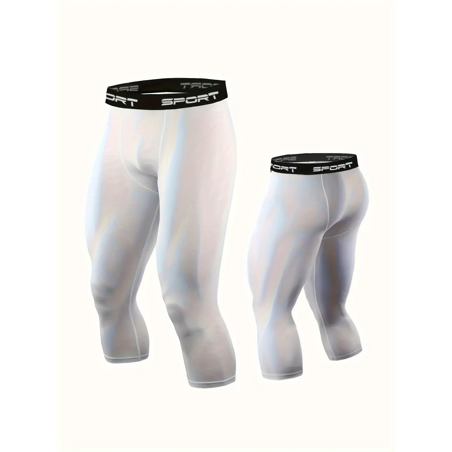[-Elasticity Tights]-Elasticity Compression Tight Seven-Eighths Pants| One Pack, Suitable, Training, and Yoga