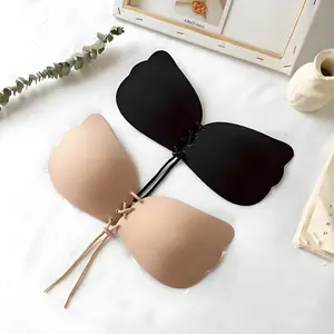 Strapless Bra Sticky Bra 2 Pairs Backless, Adhesive, Invisible, Push up bra for women Stick on Bra