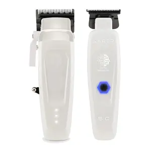 StyleCraft Limited Edition Saber II Cordless Digital Brushless Motor Clipper + Trimmer - White (SC619/SC421W) (Combo)