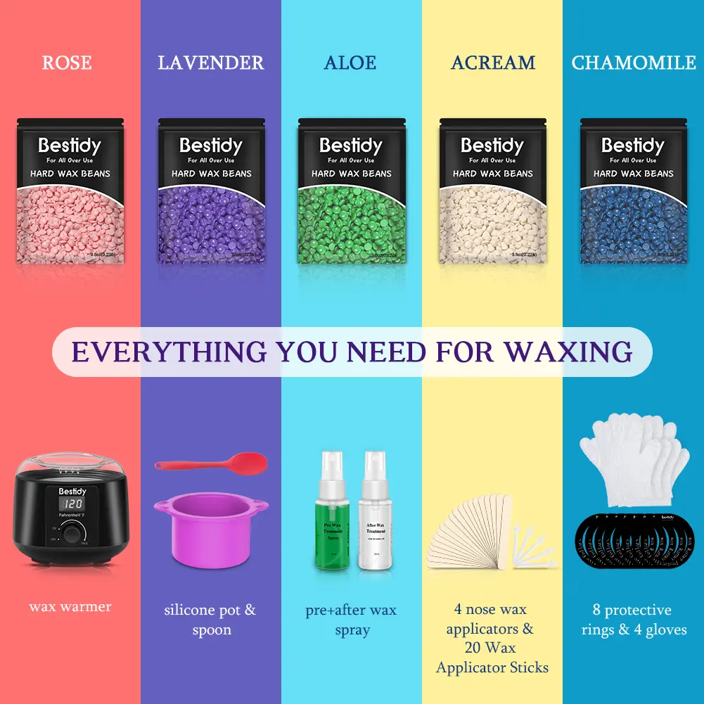Bestidy waxing kit women and men wax at home