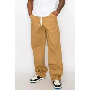 Baggy Fit Open Bottom Jogger Pants-Jean Men