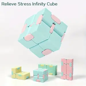 Macaron Color Series Multi-Color Cube Stress Relief Toy Infinite Magic Cube