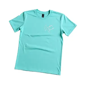 Everyday Jumpin' Tiffany - Mint Green T-Shirt with Signature EJ Design for Casual Wear Shirts Shortsleeve Crewneck