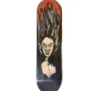 Hell on Wheels Skateboard Deck with Unique Art Design and Durable Construction for Skaters