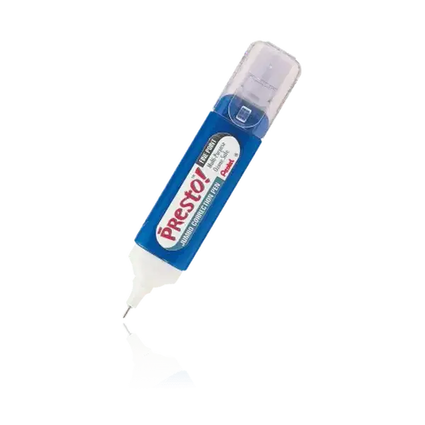 PRESTO™ Jumbo Correction Pen with Ballpoint Tip, Fast-Drying Correction Fluid for Computer Printouts, Handwritten Originals