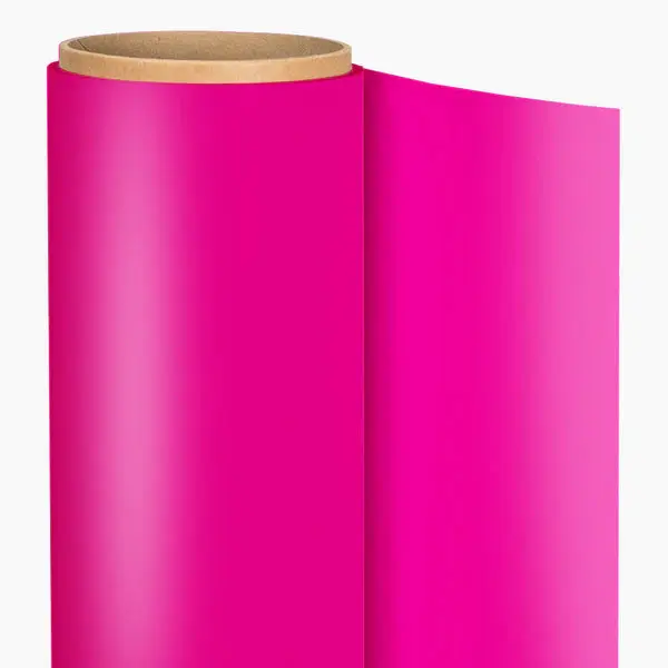 Fluorescent Pink Siser Brick 600 Flexible Polyurethane Heat Transfer Vinyl (HTV) - Medium Pressure, Reliable Adhesives for Garments, Customized Craft Projects