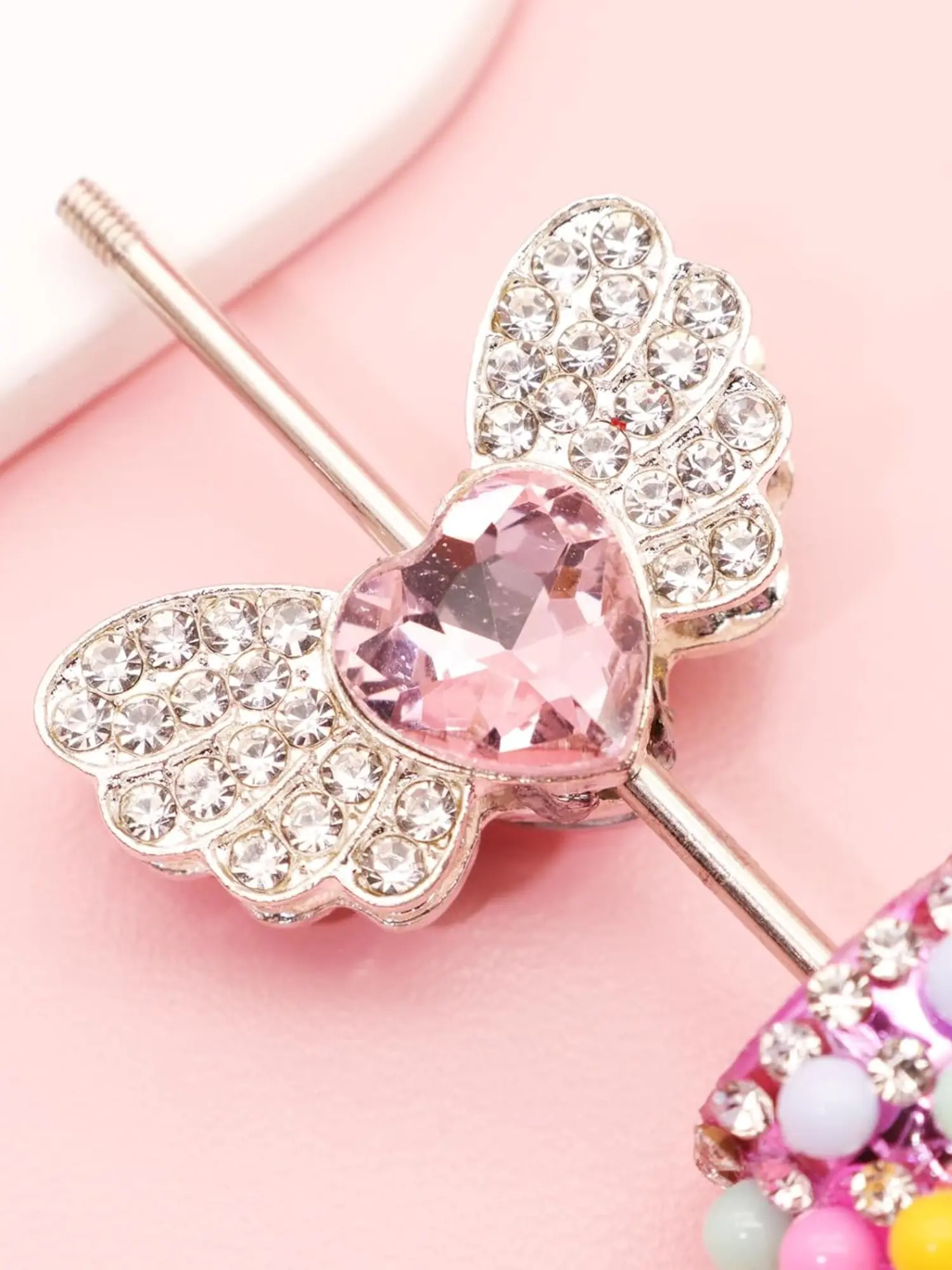 5/10 Counts Random Color Crown & Wings Design Beads, Fashionable Artificial Crystal Decor Beads for DIY Jewelry Making, Trendy All-match & Exquisite DIY Jewelry, Crystal Diy Charms, Diy Jewelry Decoration, Decorative Beads