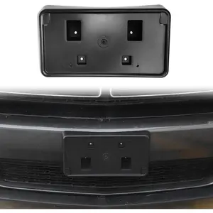Challenger Front License Plate Frame Mounting Holder Cover Bracket for 2010-2025+ Dodge Challenger Accessories, Number Plate Holder Registration Plate Frame Cover,ABS Black