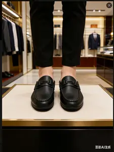 2026 High-end Black Slip-on Loafers, Men's Shoes for Commuting and Dating, Durable Casual Shoes, Driving Moccasins, Comfortable for Driving, Footwear