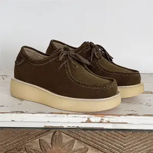 Madera Chunky Wallabee-Style Derby Loafers