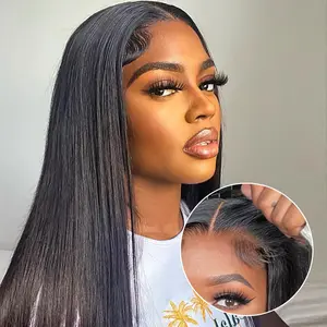[NEW IN] Raw Vietnamese Hair 7X5 HD Wear Go Straight Glueless Wigs Human Hair M-cap Lace Front Wigs Pre Plucked Tiny Knots 200% Beginner Friendly Summer Vibe Vacation Hair