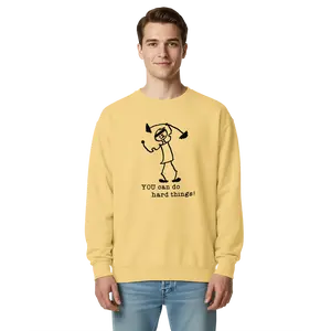 Unisex garment-dyed sweatshirt