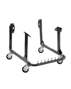 Engine Stand And Hoist Dolly, 750 Lb Capacity, Heavy-Duty Steel Frame With Four Swivel Casters, Portable Automotive Engine Support For Engine Removal, Lifting, Maneuvering, And Maintenance In Repair Shops