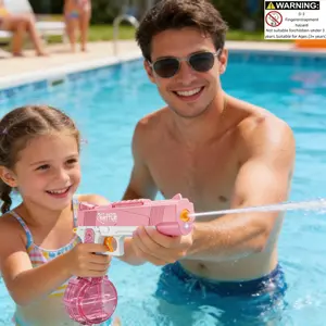 Glowing Electric Water Toy with LED Lights, Safe Outdoor Splash Toy, Watergun for Pool & Backyard Gatherings, Automatic Water Spray for Kids & Adults, Automatic Water Blasts, Perfect Summer Gift for Easter & Children's Day
