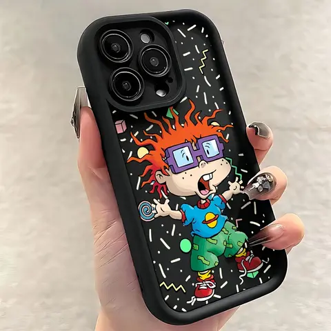 Cartoon Funny Rugrats Smartphone Case - Shockproof Soft TPU Back Casing, Protective Accessory for iPhone 17,16,15,14,13,12,11 Pro Max,AIR,Plus (Offers Reliable Protection)