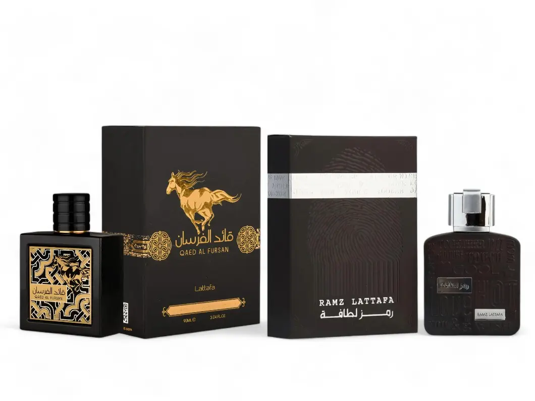 Lattafa Qaed Al Fursan + Ramz Silver | Mens Fragrance | 100 ML -  3.4Oz | Eau De Parfum | Orange Blossom, Apple, and Cedarwood.