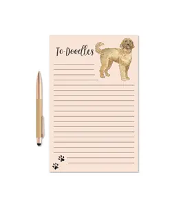 To-Doodle Notepad, Watercolor Notepad, Dog Notepad, Golden Doodle Notepad, Dog Lover Gift, Writing Pad, To Do list pad, Cute Desk Note