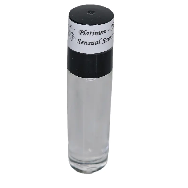 Men's Platinum Fragrance Roll-On Body Oil, Lavender-Sandalwood Woody Scented Blend, Up to 0.9 fl oz, Single Item