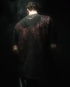 PARAGON TEE (NOIR) - ATHLETIC MENSWEAR STREETWEAR OVERSIZED TOP SHORTSLEEVE CASUAL COTTON