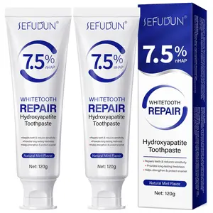 Sefudun Hydroxyapatite Toothpaste, Enhances Dental Enamel Strength, Restores Natural Shine & Hardness, 1/2 Tube, No Flammability, Oral Hygiene Essentials
