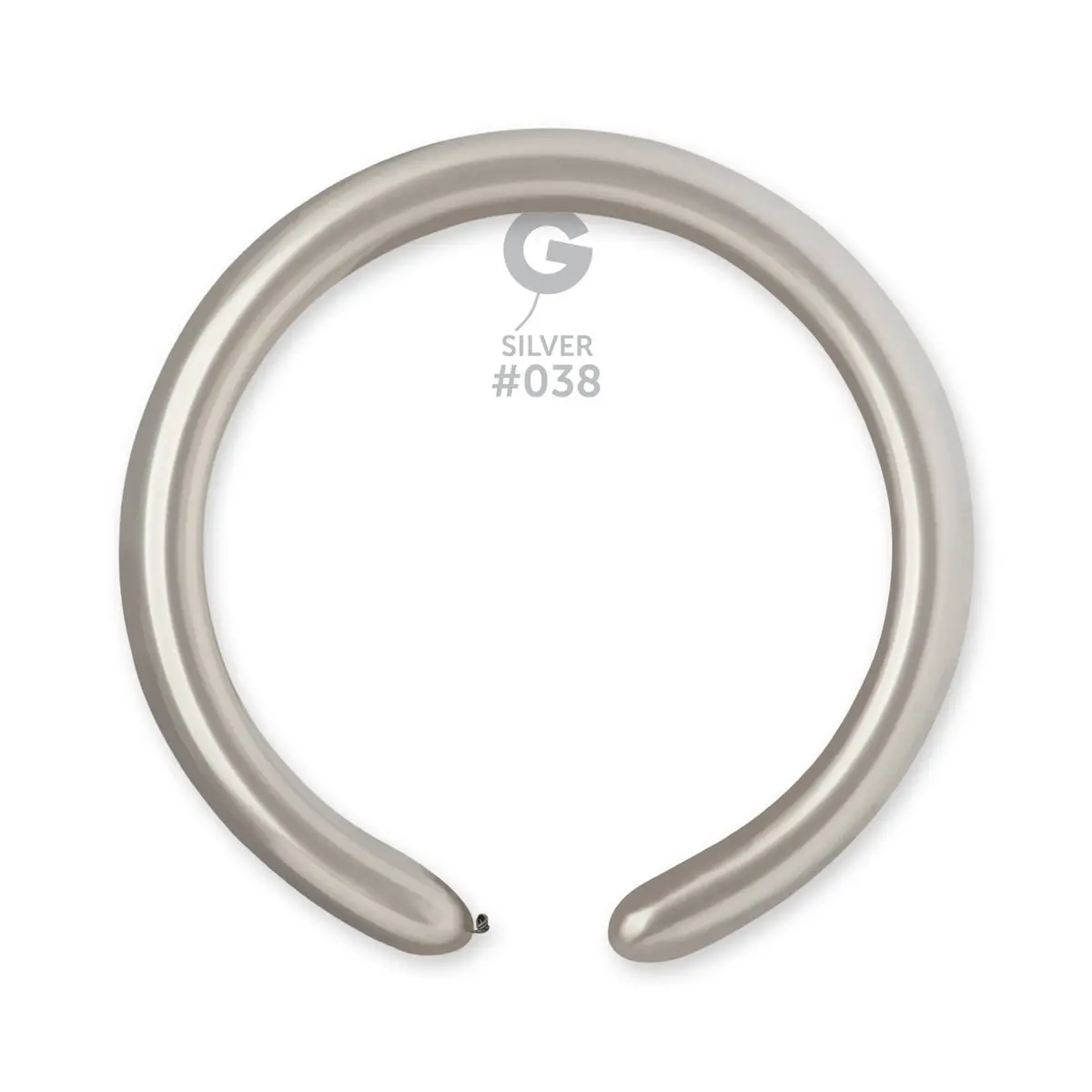 Metallic Balloon Silver DM4-(260)-038 | 50 balloons per package of 2'' each