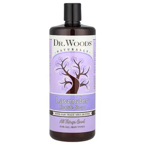 Dr. Woods Lavender Castile Soap with Fair Trade Shea Butter, 32 fl oz (946 ml)