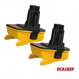 2 Packs DCA1820 Battery Adapter Convert Compatible with Dewalt 20V Lithium Batteries DCB200 DCB204 DCB206 to Work with 18V Cordless Power Tools